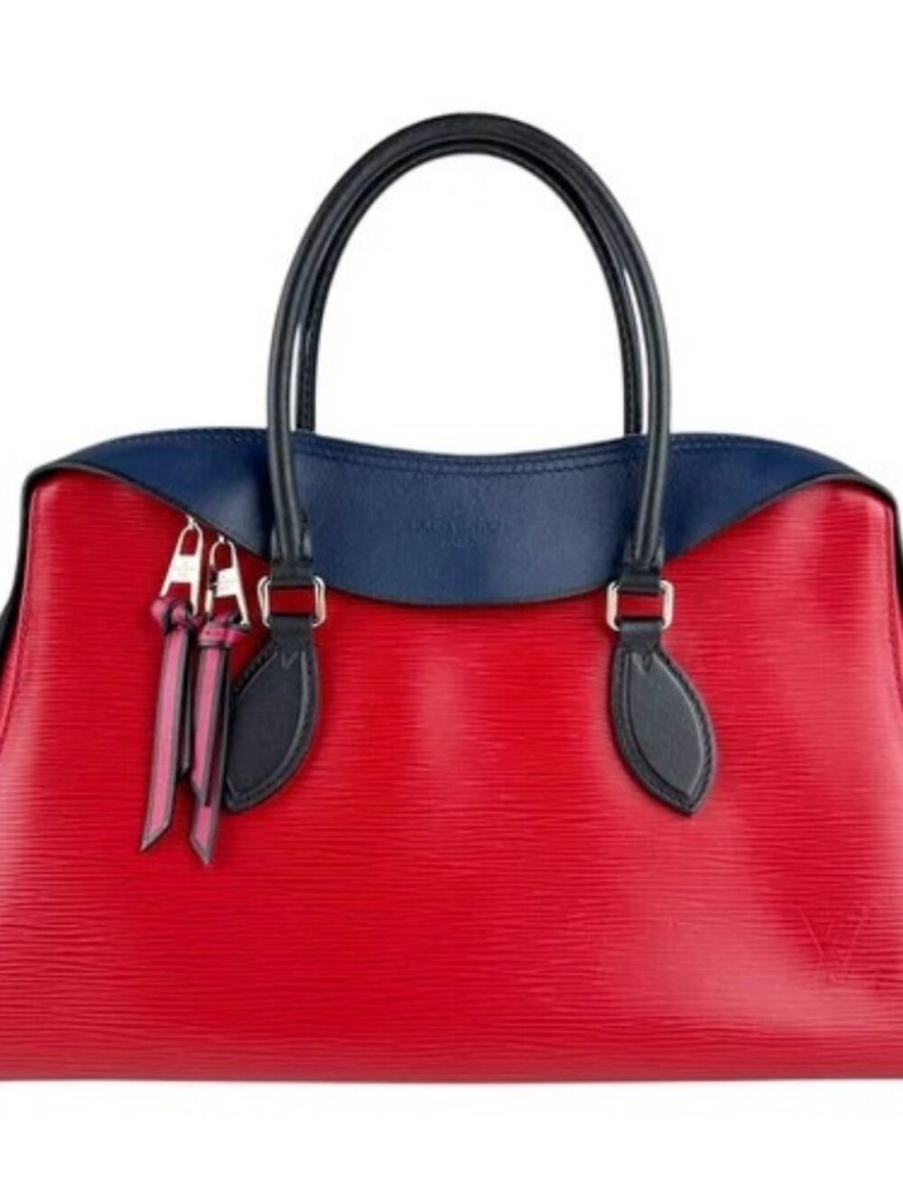 Auth LOUIS VUITTON Epi Handbag Shoulder Bag Red/Navy/Black M43544 - z9224
